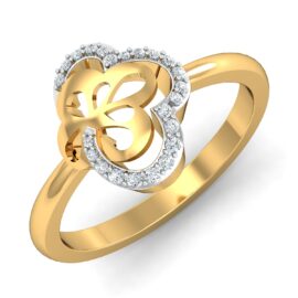 18KT Female Daily Wear 4 Ring