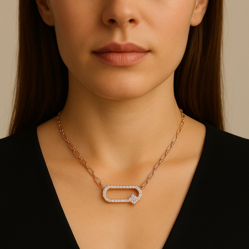 Bar Necklaces with Diamonds