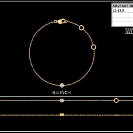 18KT Female Daily Wear 2.3 Bracelet