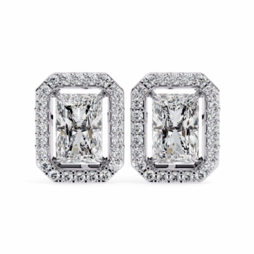Morven Radiant <span class="diamond">Dainty Halo Stud 0.50 ct Earrings</span>