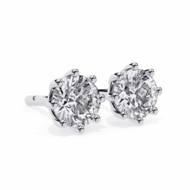 Strathy Round <span class="diamond">Solitaire Stud 2.5ct Earrings</span>