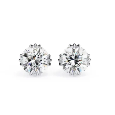 Glenbuchat Triple <span class="diamond">Prong 2.80ct Round Solitaire Stud Earrings</span>
