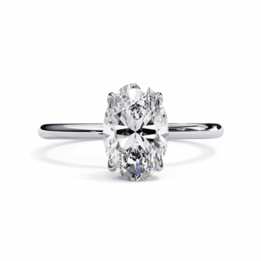 Kingussie Oval <span class="diamond">Solitaire Two Tone 1ct Ring</span>