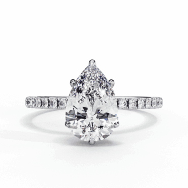 Torridon Pear <span class="diamond">Hidden Halo 1.8ct Ring</span>
