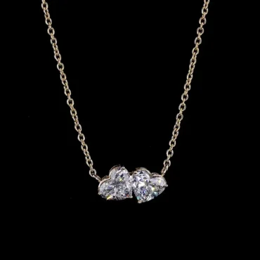 Twin Flame Heart<span class="diamond">Shape Pendant</span>