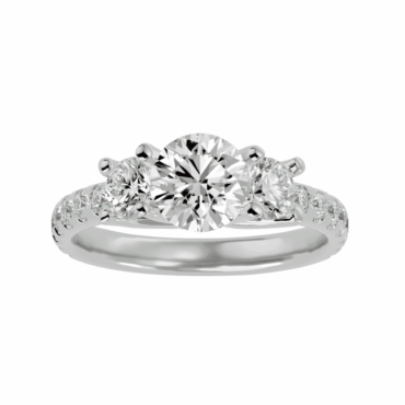 Spey Three <span class="diamond">Stone Pave 1ct Ring</span>