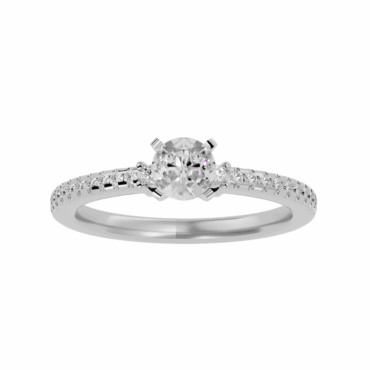 Portree<span class="diamond">Solitaire Pave 0.50ct Ring</span>