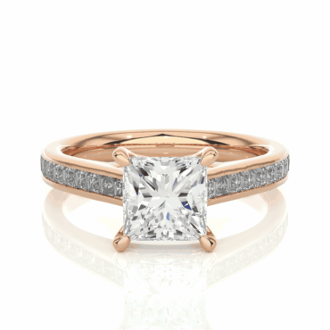 Dailuaine Big <span class="diamond">Princess Cathedral Pave 1.5ct Ring</span>