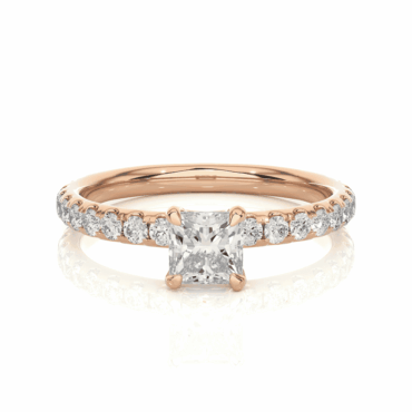 Kylesku Matching <span class="diamond">Couple Princess 0.50ct Ring</span>