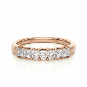 Kinlochleven Seven <span class="diamond">Stone Square Princess Ring</span>