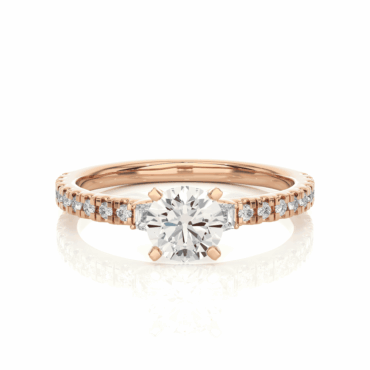 Avoch Vintage <span class="diamond">Dainty Pave Round 0.8ct Ring</span>