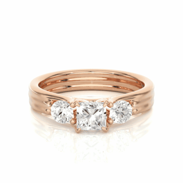 Finstown Wide <span class="diamond">Princess Cut Trio 0.60ct Ring</span>