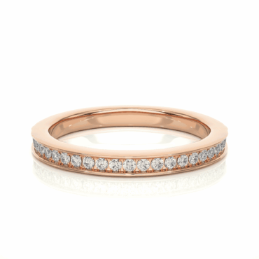 kye Round <span class="diamond">Minimalist Half Eternity Ring</span>