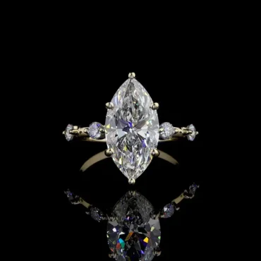 Hopeman Marquise <span class="diamond">Pave 4.27ct Diamond Ring</span>