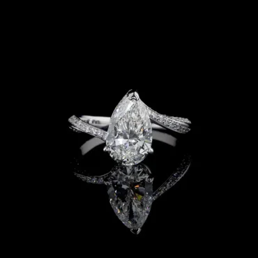 Kilmallie Pear <span class="diamond">Pave 2.21ct Diamond Ring</span>