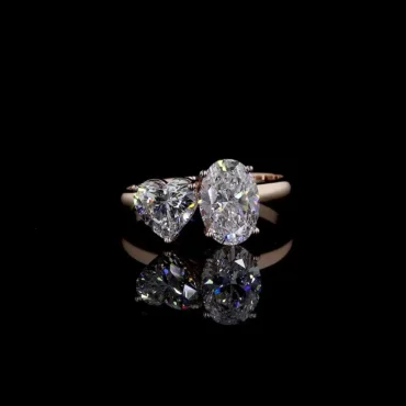 Aibhn Mist <span class="diamond">Two Stone Ring</span>