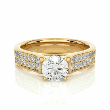 Tullibody Double <span class="diamond">Row Pave Round 0.8ct Ring</span>