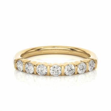 Braemar Round <span class="diamond">Seven Stone Bar Set Ring</span>