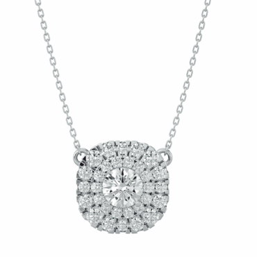 Arran Double <span class="diamond">Halo 1ct Pendant</span>