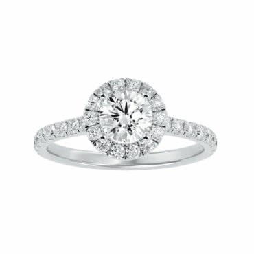Strathclyde<span class="diamond"> Halo Pave Classic 0.70ct Ring</span>