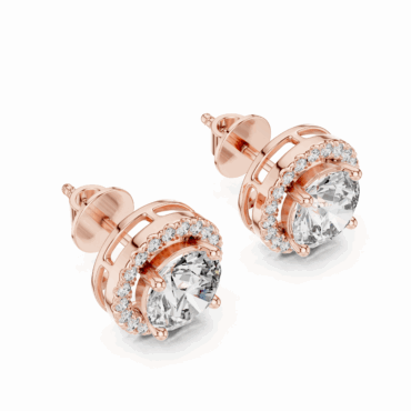 Carlisle halo <span class="diamond">1.26 ct Earrings</span>