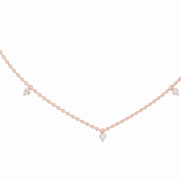 Rose Gold Diamond Necklace