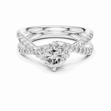 Sea Holly <span class="diamond">Pave 1ct Ring</span>