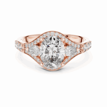 Isfield Three <span class="diamond">Stone Ring</span>