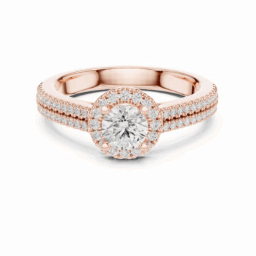 KingLear Halo <span class="diamond">0.52 ct Ring</span>