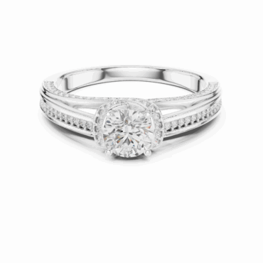 Fig Pave <span class="diamond">0.61 ct Ring</span>